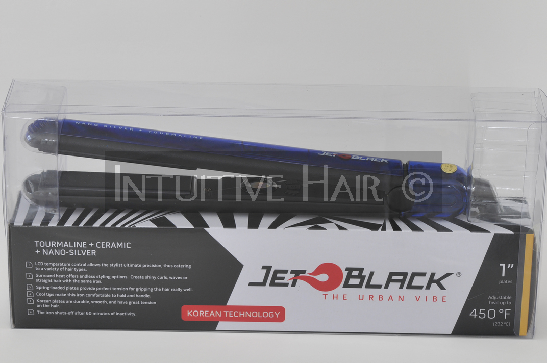 Jet Black Nano Silver/Tourmaline Ceramic Flat Iron 1  